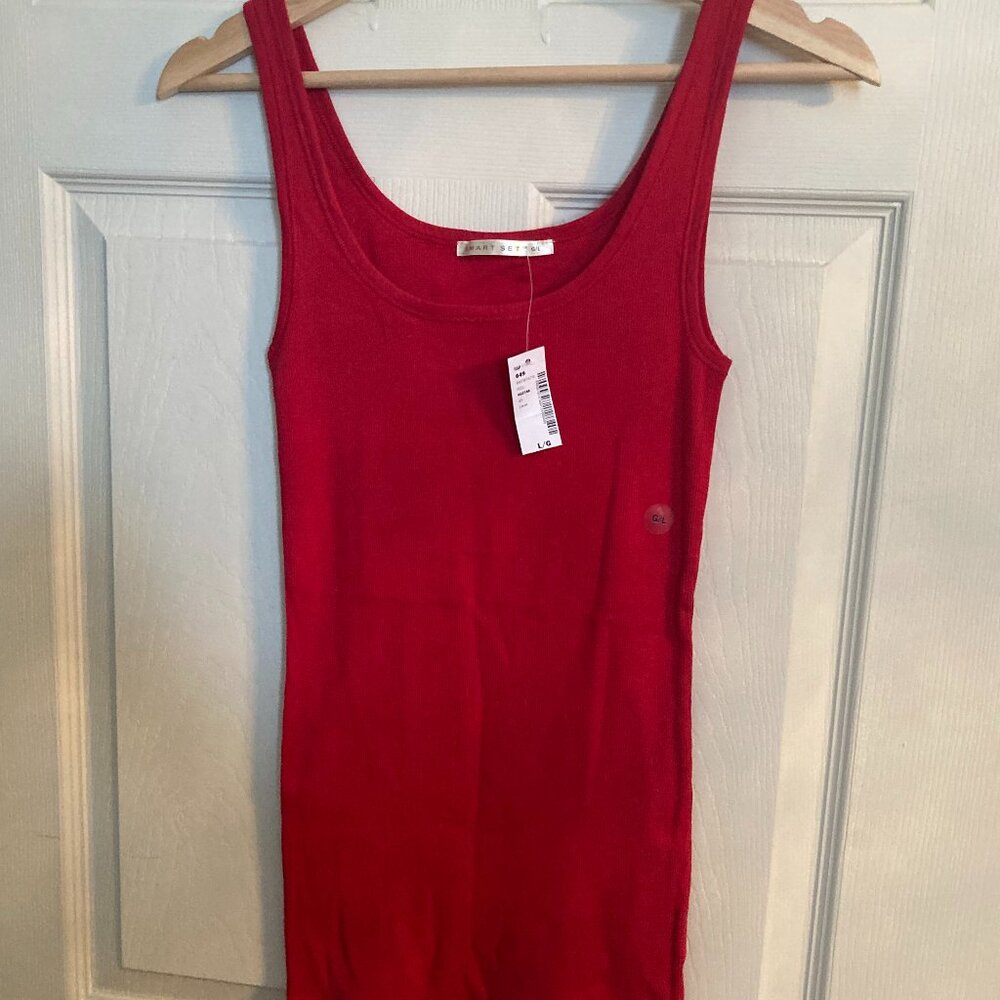 Smart Set Red Tank Top  - NWT